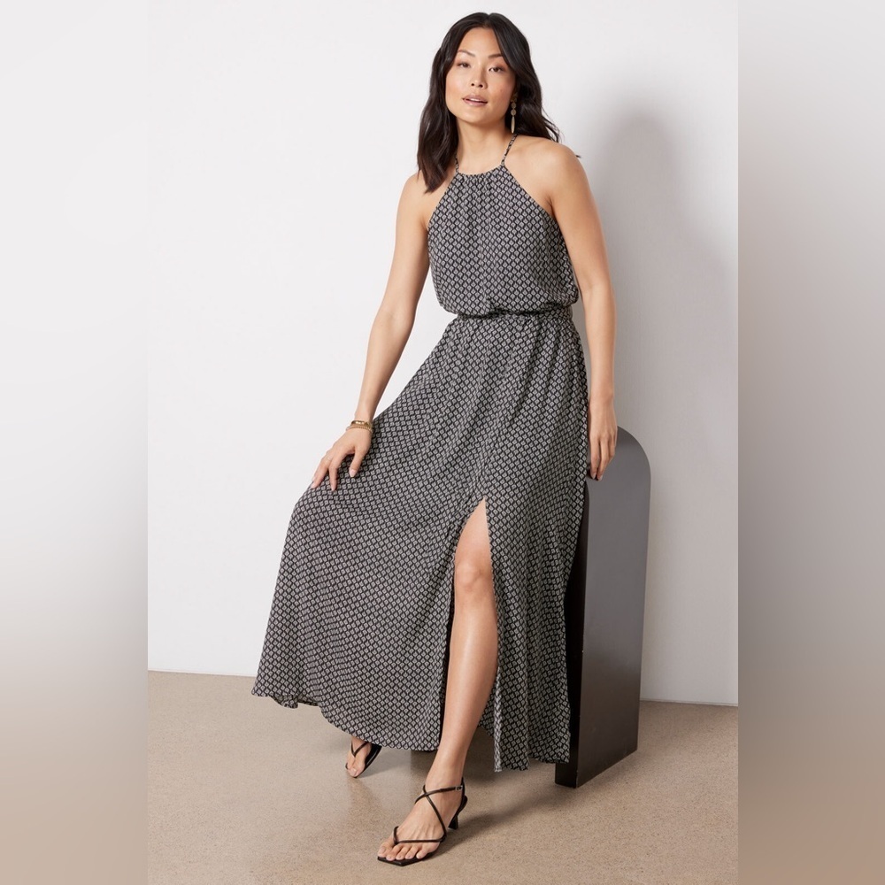EVEREVE Jules Maxi Dress black and white size XS - Picture 1 of 10